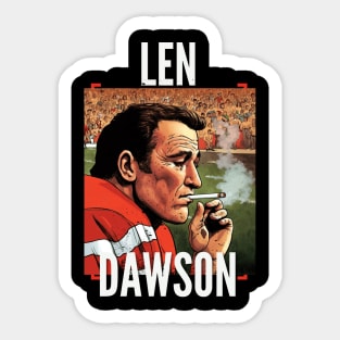 Len Dawson Halftime smoke cigarettes , Kansas city chiefs Sticker